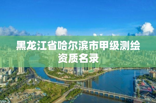 黑龙江省哈尔滨市甲级测绘资质名录