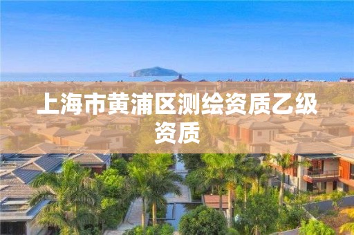 上海市黄浦区测绘资质乙级资质