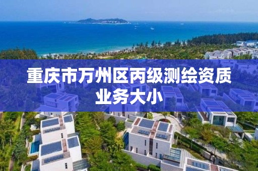 重庆市万州区丙级测绘资质业务大小