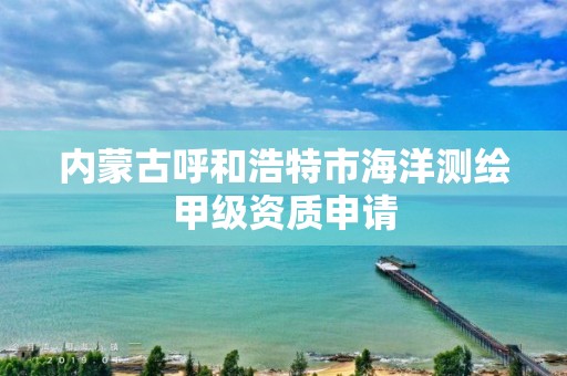 内蒙古呼和浩特市海洋测绘甲级资质申请