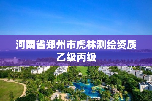 河南省郑州市虎林测绘资质乙级丙级