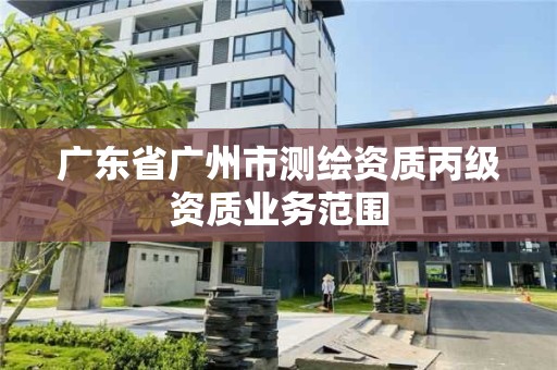 广东省广州市测绘资质丙级资质业务范围