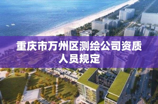 重庆市万州区测绘公司资质人员规定