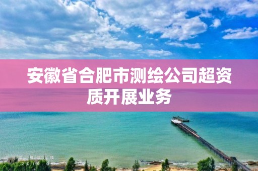 安徽省合肥市测绘公司超资质开展业务