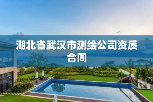 湖北省武汉市测绘公司资质合同