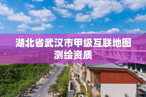 湖北省武汉市甲级互联地图测绘资质