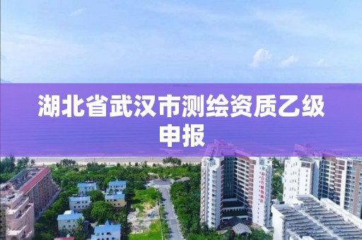 湖北省武汉市测绘资质乙级申报