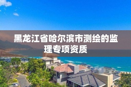 黑龙江省哈尔滨市测绘的监理专项资质