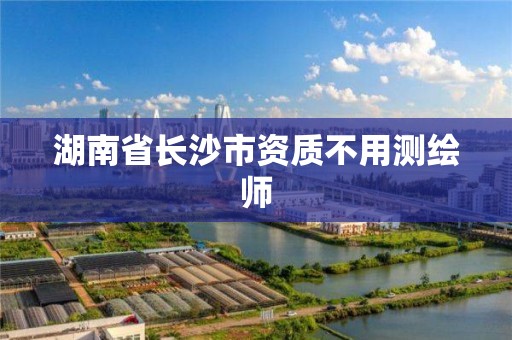 湖南省长沙市资质不用测绘师