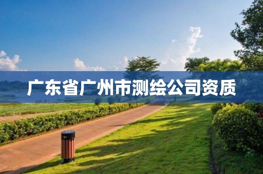 广东省广州市测绘公司资质