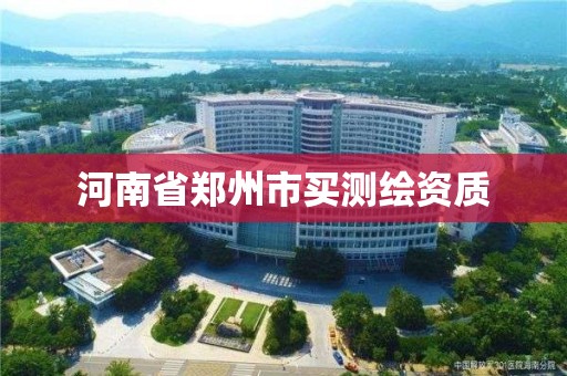 河南省郑州市买测绘资质