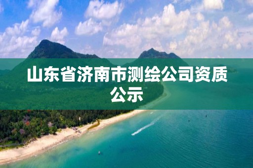 山东省济南市测绘公司资质公示