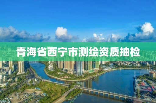 青海省西宁市测绘资质抽检