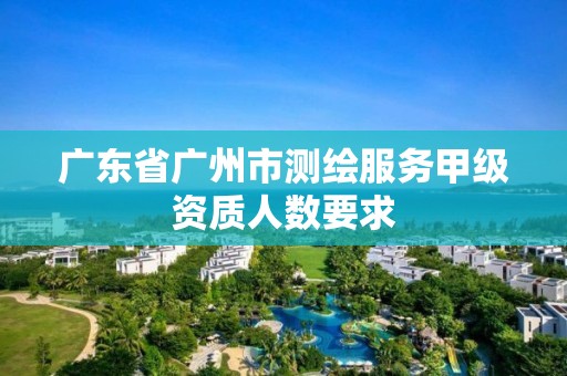 广东省广州市测绘服务甲级资质人数要求