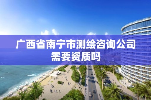 广西省南宁市测绘咨询公司需要资质吗