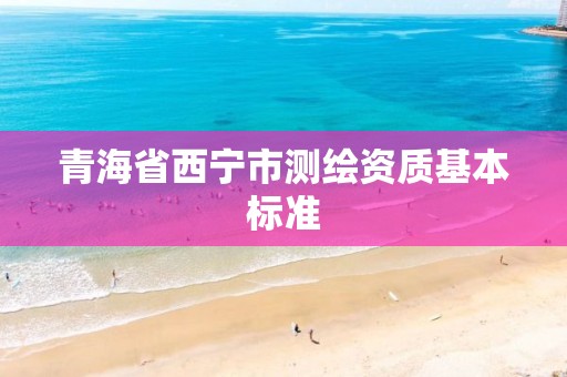 青海省西宁市测绘资质基本标准