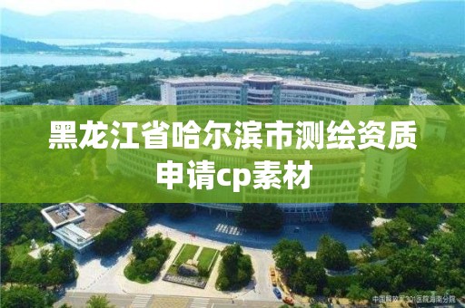 黑龙江省哈尔滨市测绘资质申请cp素材