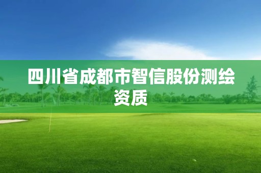 四川省成都市智信股份测绘资质