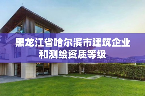 黑龙江省哈尔滨市建筑企业和测绘资质等级