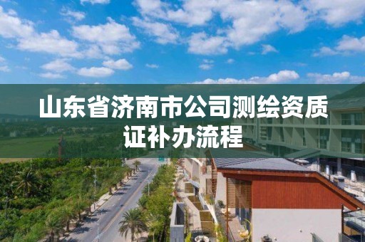 山东省济南市公司测绘资质证补办流程