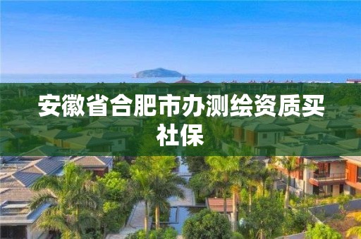 安徽省合肥市办测绘资质买社保