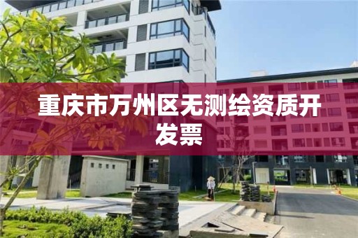 重庆市万州区无测绘资质开发票