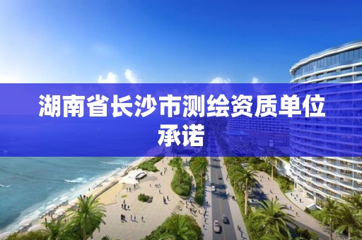 湖南省长沙市测绘资质单位承诺