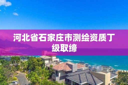 河北省石家庄市测绘资质丁级取缔