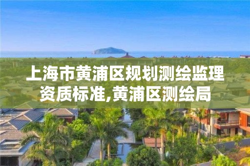 上海市黄浦区规划测绘监理资质标准,黄浦区测绘局