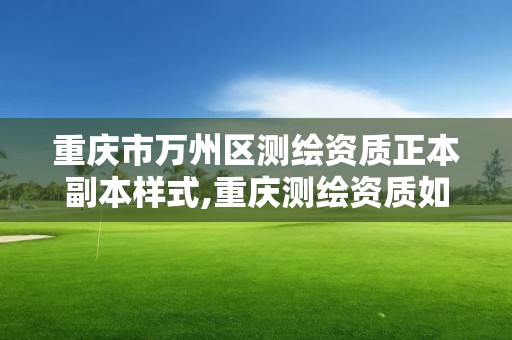 重庆市万州区测绘资质正本副本样式,重庆测绘资质如何办理