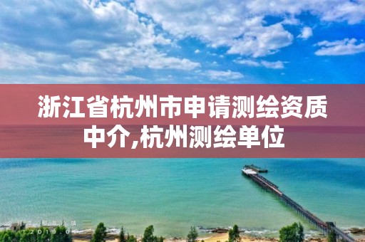 浙江省杭州市申请测绘资质中介,杭州测绘单位