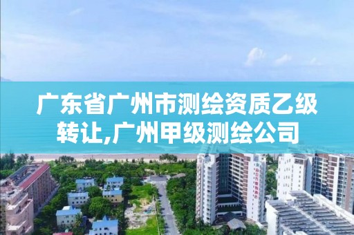 广东省广州市测绘资质乙级转让,广州甲级测绘公司