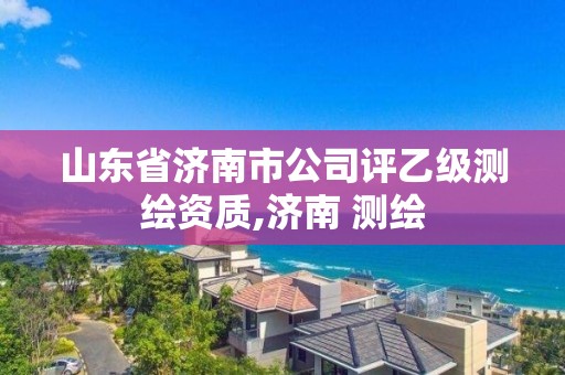 山东省济南市公司评乙级测绘资质,济南 测绘