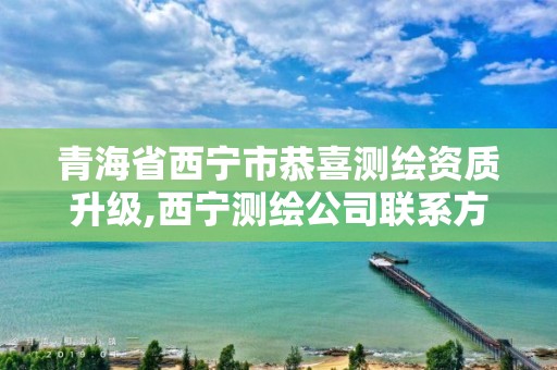 青海省西宁市恭喜测绘资质升级,西宁测绘公司联系方式