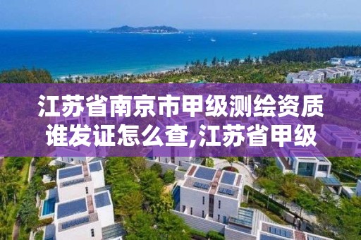 江苏省南京市甲级测绘资质谁发证怎么查,江苏省甲级测绘资质单位。