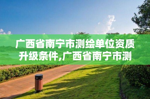 广西省南宁市测绘单位资质升级条件,广西省南宁市测绘单位资质升级条件是什么