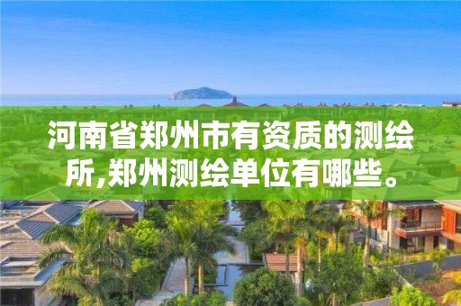 河南省郑州市有资质的测绘所,郑州测绘单位有哪些。