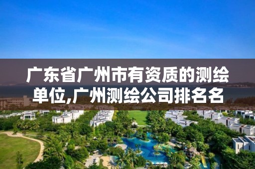 广东省广州市有资质的测绘单位,广州测绘公司排名名单