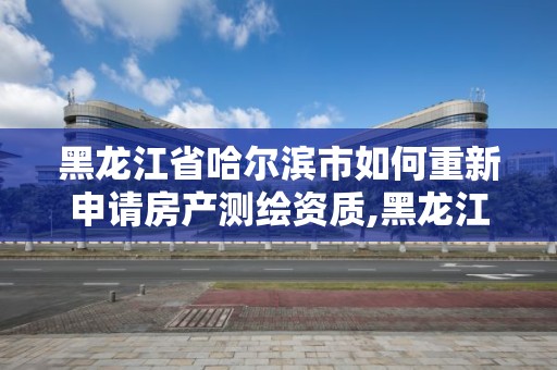 黑龙江省哈尔滨市如何重新申请房产测绘资质,黑龙江省哈尔滨市测绘局。