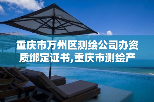 重庆市万州区测绘公司办资质绑定证书,重庆市测绘产品质量检验测试中心