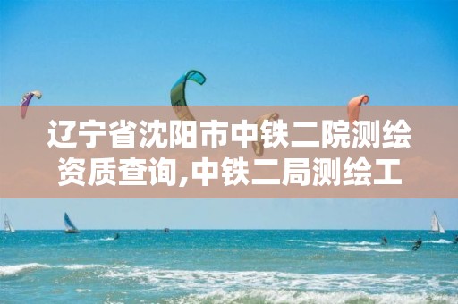 辽宁省沈阳市中铁二院测绘资质查询,中铁二局测绘工程待遇。