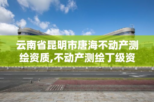 云南省昆明市唐海不动产测绘资质,不动产测绘丁级资质。