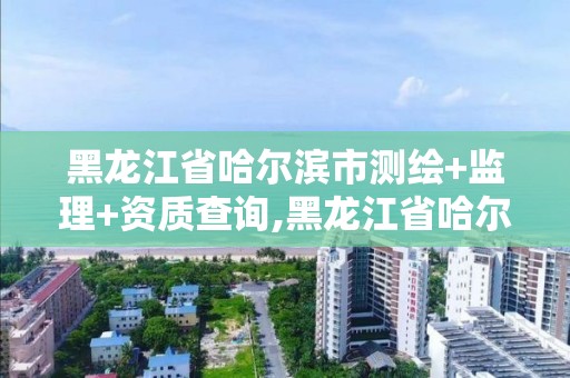 黑龙江省哈尔滨市测绘+监理+资质查询,黑龙江省哈尔滨市测绘局