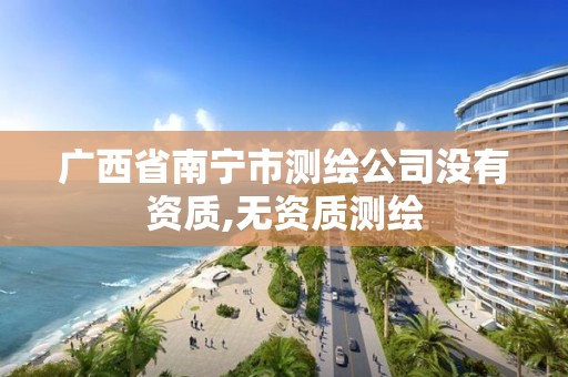 广西省南宁市测绘公司没有资质,无资质测绘