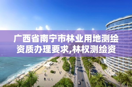 广西省南宁市林业用地测绘资质办理要求,林权测绘资质