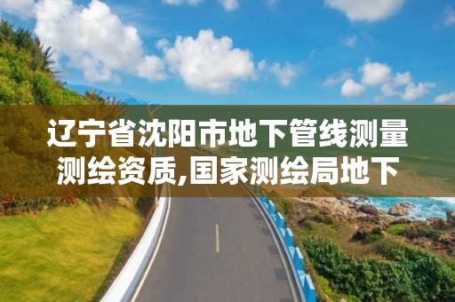 辽宁省沈阳市地下管线测量测绘资质,国家测绘局地下管线勘测工程院