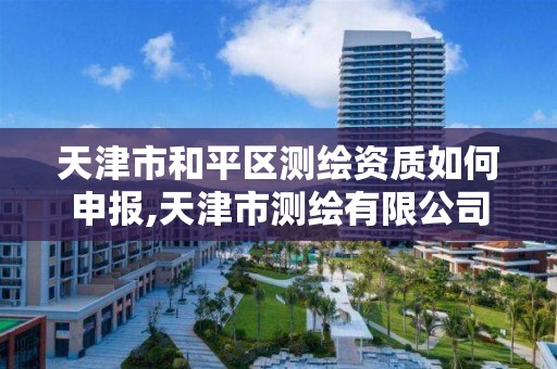 天津市和平区测绘资质如何申报,天津市测绘有限公司