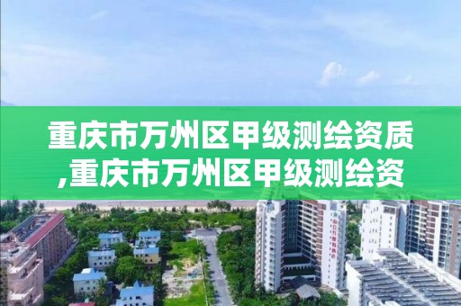 重庆市万州区甲级测绘资质,重庆市万州区甲级测绘资质企业