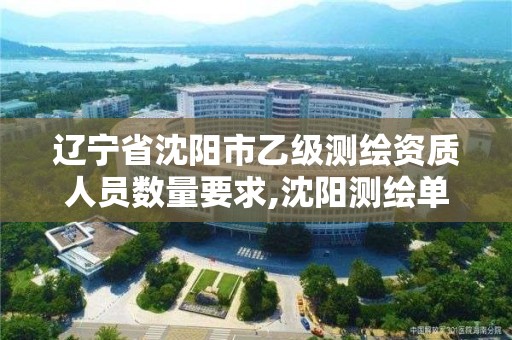 辽宁省沈阳市乙级测绘资质人员数量要求,沈阳测绘单位招聘