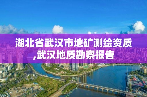 湖北省武汉市地矿测绘资质,武汉地质勘察报告